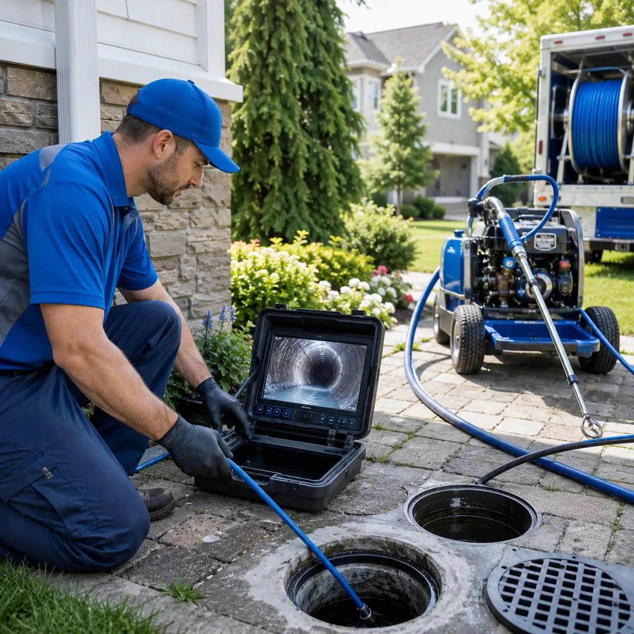 Outdoor drain cleaning professionals serving Brooklyn, WI